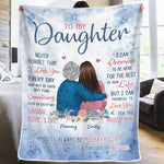 Custom Name Daughter Keepsake Gifts - Personalized Blanket