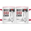 The Best Dad Ever In My Life - Family Personalized Custom Accent Mug - Father's Day, Birthday Gift For Dad, Grandpa