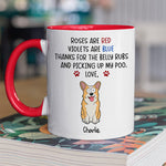Custom Name Funny Corgi Gifts for Dog Lovers - Personalized Accent Mugs
