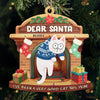 Dear Santa It Was The Cat - Cat Personalized Custom Ornament - Wood Custom Shaped - Christmas Gift For Pet Owners, Pet Lovers