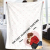 You Color My World - Couple Personalized Custom Blanket - Valentine Gift For Husband Wife, Anniversary, First Valentines Together