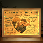 Custom Photo Missing Piece Couple Gifts - Personalized Frame Light Box