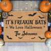 It's Freakin' Bats We Love Halloween - Family Personalized Custom Home Decor Decorative Mat - Halloween Gift For Family Members