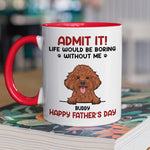 Custom Name Funny Dog Gifts for Dog Lovers - Personalized Accent Mugs