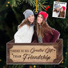 Friends Custom Photo The True Spirit Of Christmas - Bestie Personalized Custom Ornament - Acrylic Custom Shaped - Christmas Gift For Best Friends, BFF, Sisters
