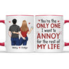 I Promise To Always Be By Your Side - Couple Personalized Custom Accent Mug - Gift For Husband Wife, Anniversary
