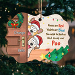 Custom Name Funny Christmas Dog Gifts - Personalized Ornament