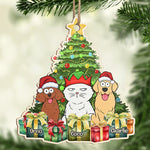 Custom Name Christmas Pet Gifts for Dog and Cat Lovers - Personalized Ornament