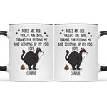 Custom Cat Name Funny Gifts for Cat Lovers - Personalized Accent Mugs
