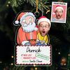 Custom Photo Santa's Nice List - Family Personalized Custom Ornament - Acrylic Custom Shaped - Christmas Gift For Family Members