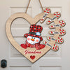 My Heart Melts For You - Family Personalized Custom Shaped Home Decor Wood Sign - House Warming Gift, Christmas Gift For Grandma, Grandpa