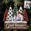 Couple Custom Photo Warm Winter Wishes - Couple Personalized Custom Ornament - Wood Custom Shaped - Christmas Gift For Husband Wife, Anniversary