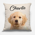 Custom Name Dog Portrait Gifts for Dog Lovers - Personalized Pillow