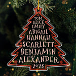 Custom Name Family Christmas Gifts - Personalized Ornament