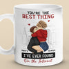 I'm So Glad I Found You - Couple Personalized Custom Mug - Gift For Husband Wife, Anniversary