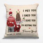 Custom Name Christmas Couple Gifts - Personalized Pillow