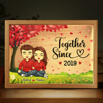 Custom Couple Name Anniversary Gifts - Personalized Frame Light Box