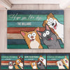 Wipe Your Paws - Dog Personalized Custom Home Decor Decorative Mat - Gift For Pet Owners, Pet Lovers