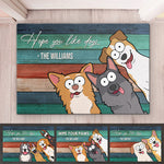 Custom Name Funny Dog Lover Welcome Decor - Personalized Doormat