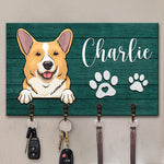 Custom Name Corgi Gifts for Dog Lovers - Personalized Key Holder