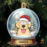 Custom Name Christmas Dog Gifts for Dog Lovers - Personalized Ornament