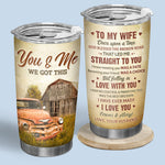 Custom Name & Date Vintage Love Gifts for Wife - Personalized Tumbler