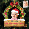 Custom Photo My First Christmas - Family Personalized Custom Ornament - Acrylic Custom Shaped - Christmas Gift For Baby Kids, Newborn Baby