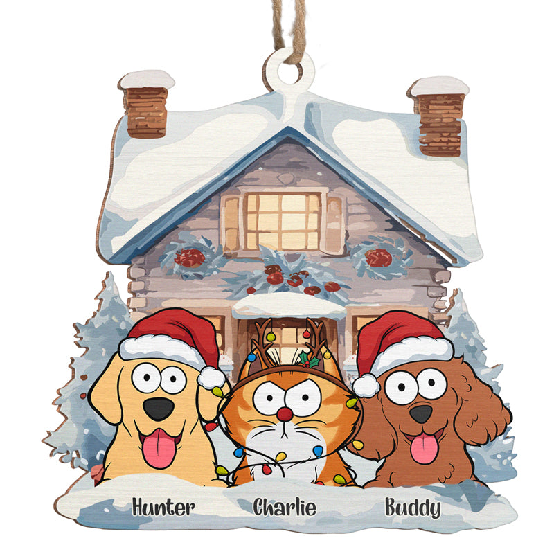 Custom Name Christmas Pet Gifts for Pet Lovers - Personalized Ornament