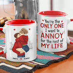 Custom Name Funny Couple Gifts - Personalized Accent Mugs