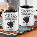 Custom Cat Name Funny Gifts for Cat Lovers - Personalized Accent Mugs