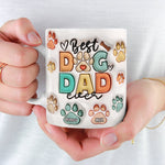 Custom Name Dog Dad Gifts for Pet Lovers - Personalized Mugs