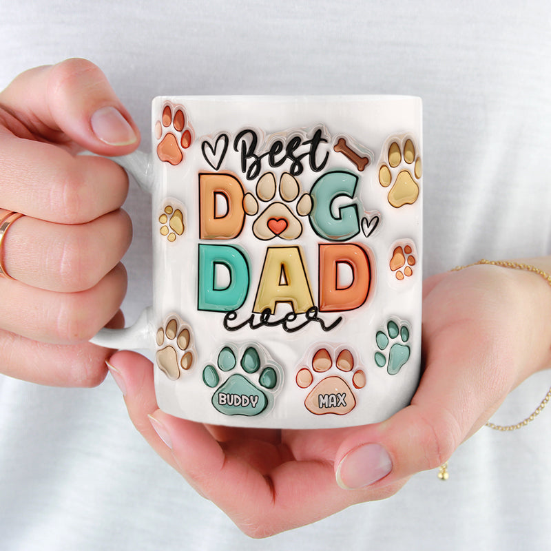 Custom Name Dog Dad Gifts for Pet Lovers - Personalized Mugs
