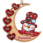 Custom Name Snowman Christmas Gifts for Grandma - Personalized Ornament