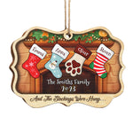 Custom Name Christmas Stocking Family Gifts - Personalized Ornament