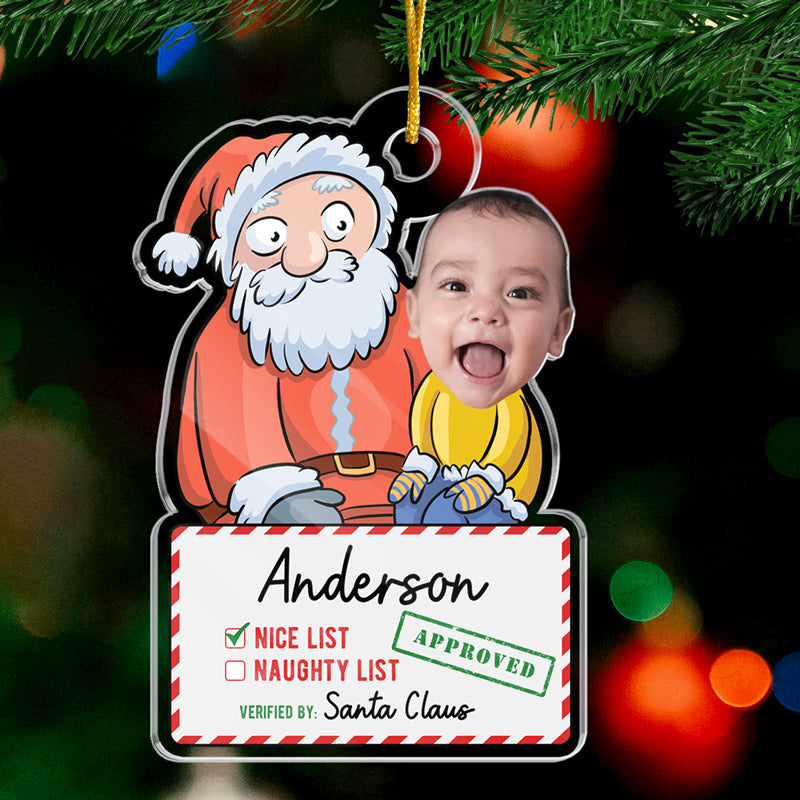 Custom Photo Christmas Gifts for Kids - Personalized Ornament