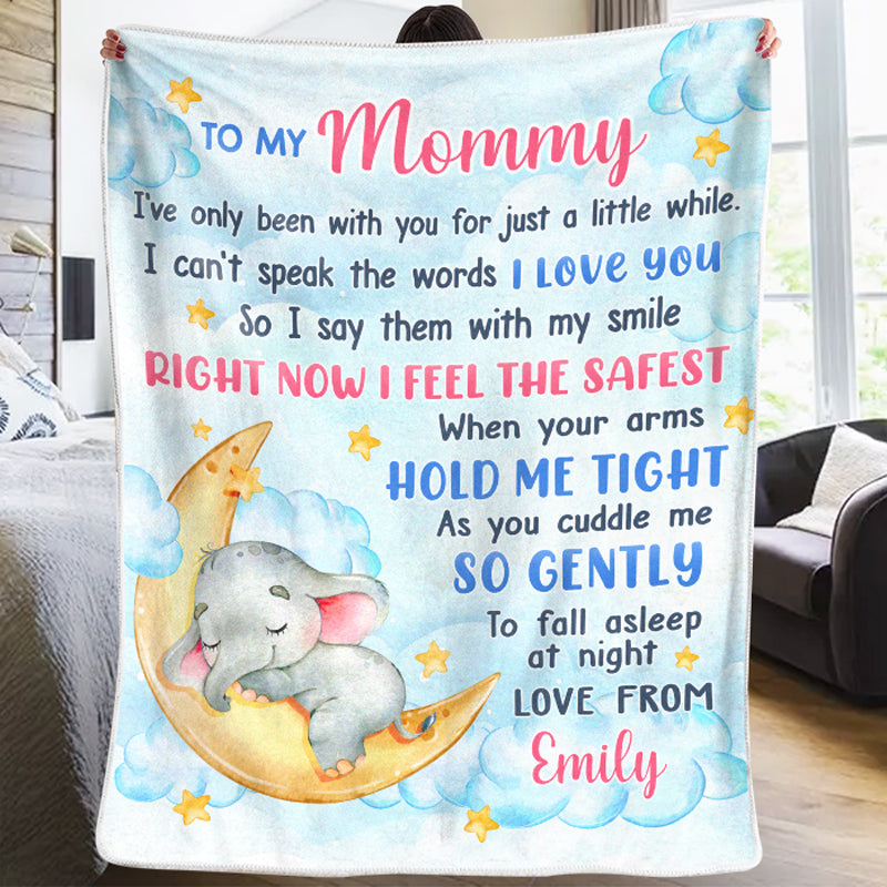 You Are Loved Little One - Family Personalized Custom Blanket - Baby Shower Gift, Christmas Gift For First Mom