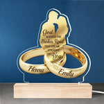 Custom Name Wedding Gifts for Couples - Personalized 3D LED Light