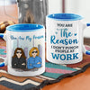 Awesome Coworkers - Coworker Personalized Custom Accent Mug - Gift For Coworkers, Work Friends, Colleagues
