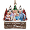 Family Custom Photo Warm Winter Wishes - Family Personalized Custom Ornament - Wood Custom Shaped - Christmas Gift For Family Members