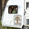 Life Is Better By The Campfire - Camping Personalized Custom RV Decal - Gift For Camping Lovers