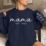 Custom Mama Name and Year Family Gifts - Personalized Sweater