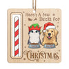 Happiness Has Paws - Dog & Cat Personalized Custom Ornament, Money Holder - Wood Custom Shaped - Christmas Gift For Pet Owners, Pet Lovers