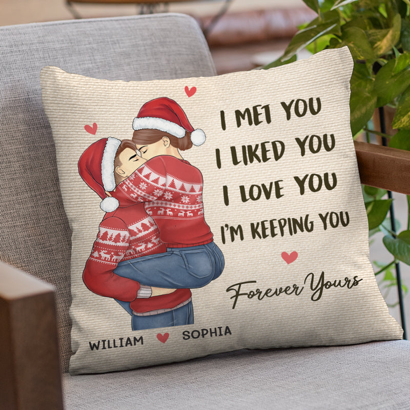 Custom Christmas Couple Gifts - Personalized Pillow