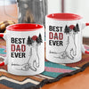The Best Dad Ever In My Life - Family Personalized Custom Accent Mug - Father's Day, Birthday Gift For Dad, Grandpa