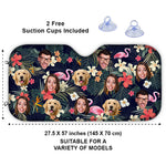 Custom Photo Tropical Collage Driver Gifts - Personalized Auto Sunshade