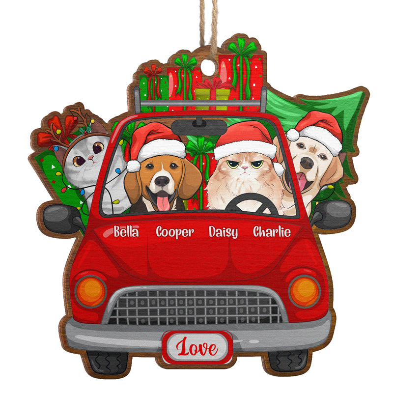 Custom Pet Name Christmas Gifts for Pet Lovers - Personalized Ornament