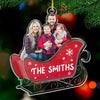 Custom Photo These Are My Favorite People - Family Personalized Custom Ornament - Acrylic Custom Shaped - Christmas Gift For Family Members