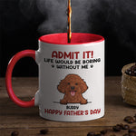Custom Name Funny Dog Gifts for Dog Lovers - Personalized Accent Mugs