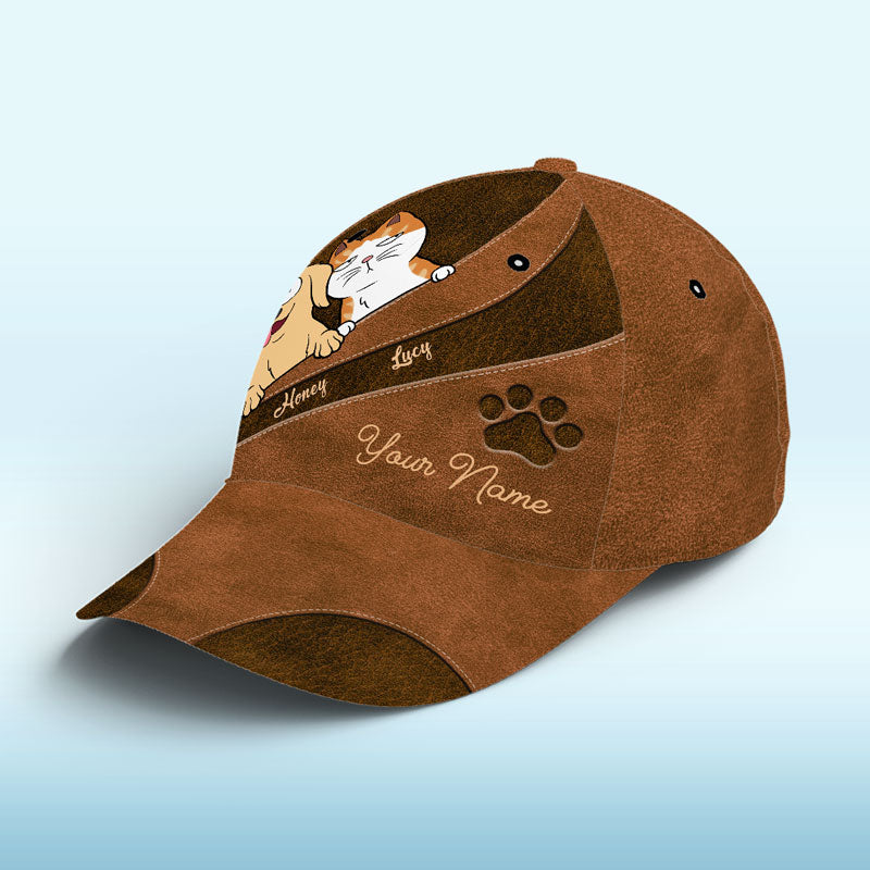 Custom Dog and Cat Paw Print Pet Lover Gifts - Personalized Classic Cap