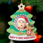 Custom Photo Baby's First Christmas Gifts - Personalized Ornament